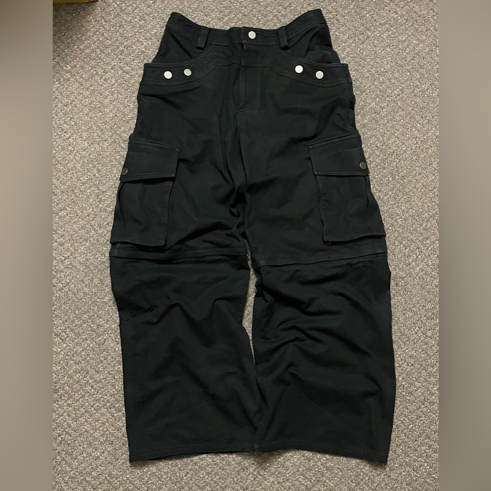 Vintage Wide Leg Cargo Pants